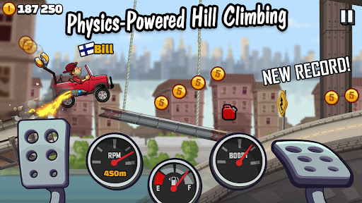 Hill Climb Racing 2 — экран приложения